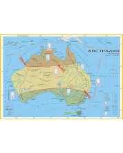Климат и води: Стенна карта на Австралия (1:4 250 000) -1