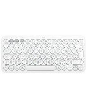Клавиатура Logitech - Pebble Keys 2 K380s, безжична, US Layout, White