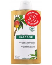 Klorane Mango Хидратиращ шампоан, 400 ml (Лимитирано) -1