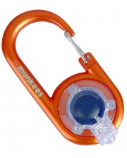 Ключодържател Munkees - LED Carabiner, оранжев