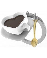 Ключодържател Metalmorphose - Heart coffee cup -1
