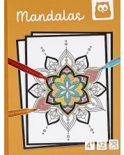 Книжка за оцветяване Eurekakids - Мандали -1
