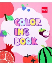 Книжка за оцветяване Deli EN041 - Плодове