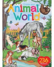 Книжка със стикери Depesche - Животински свят -1