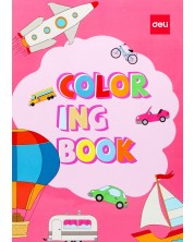 Книжка за оцветяване Deli EN047 - Превозни средства