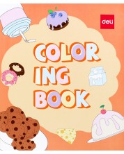 Книжка за оцветяване Deli EN046 - Сладкиши -1