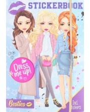 Книжка със стикери Grafix - Besties, Dress Me Up, асортимент -1