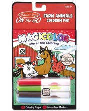 Книжка за оцветяване Melissa & Doug  - Селскостопански животни -1
