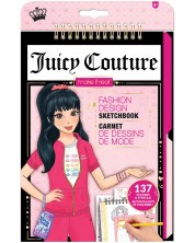Книжка за оцветяване Make it Real - Моден дизайн Juicy Couture, със стикери -1