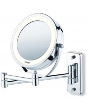 Козметично LED огледало за стена Beurer - BS 59, 11 cm, бяло -1