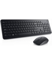 Комплект Dell - Wireless Keyboard + Mouse KM3322W, безжичен, черен -1