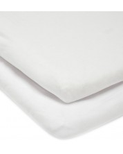 Комплект чаршафи за кошче Mamas & Papas - White, 50 х 87 cm, 2 броя -1