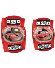 Комплект детски протектори BIKE SPORT - Cars, червен -1