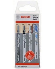 Комплект ножчета за дърво и метал Bosch - 15 части -1