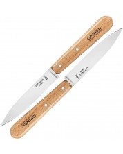 Комплект кухненски ножове Opinel - Essentiels 112, 2 броя, бук