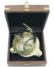 Компас сувенир Sea Club - Sundial, в дървена кутия -1