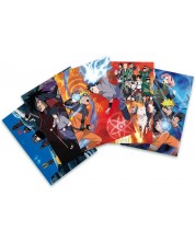 Комплект пощенски картички ABYstyle Animation: Naruto Shippuden - Cast, 5 бр.