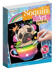 Комплект за рисуване с мъниста Grafix - Куче