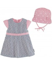 Комплект детска рокля и лятна шапка с UV 30+ защита Sterntaler - 62 cm, 4-5 месеца