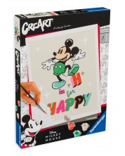 Комплект за рисуване по номера Ravensburger CreArt - H is for Happy