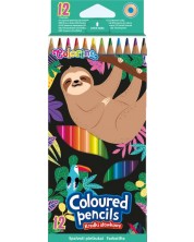 Комплект цветни моливи Colorino - Wildkid, 12 цвята -1