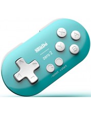 Безжичен контролер 8BitDo - Zero 2, тюркоаз (Nintendo Switch/PC) -1