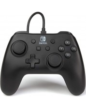 Контролер PowerA - Wired Controller, жичен, за Nintendo Switch, Black Matte -1