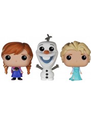 Комплект ключодържатели Funko Pocket POP! Disney: Frozen - Anna, Olaf & Elsa #01 -1