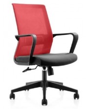 Комплект посетителски столове RFG - Smart, 2 броя, червена облегалка -1