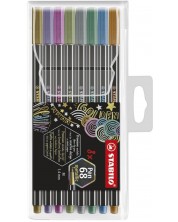 Комплект флумастери Stabilo Pen 68 - 8 металически цвята -1