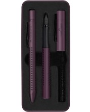 Комплект химикалка и писалка Faber-Castell Grip 2011 Berry - Лилав -1