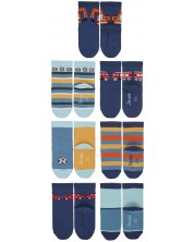 Комплект детски чорапи Sterntaler - 17/18 размер, 6-12 месеца, 7 чифта -1