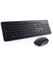 Комплект мишка и клавиатура Dell - KM3322W, безжиен, черен -1