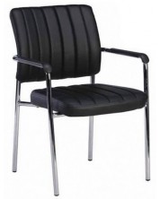 Комплект посетителски столове RFG - Glos M, 4 броя, черни -1