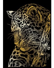 Комплект за гравиране Royal Gold - Леопард, 13 х 18 cm