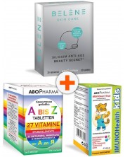 Комплект А до Z, 60 таблетки + Silicium Anti-Age, 30 таблетки + Imunohealth Kids, 100 ml, Abo Pharma -1