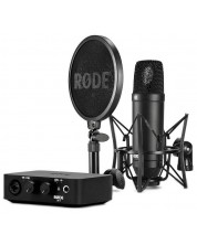 Комплект от микрофон и аудио интерфейс Rode NT1+AI - черен -1