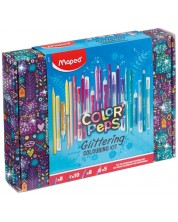 Комплект за оцветяване с блясък Maped Colorpeps Glitter - 31 части -1