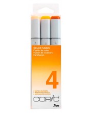 Комплект маркери Too Copic Sketch - Color Fusion 4, оранжево, 3 цвята -1