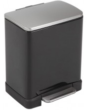 Кош за отпадъци EKO Europe - E-Cube, 12 l, черен