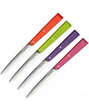 Комплект кухненски ножове Opinel - Bon Appetit pop 125, 4 броя, многоцветни
