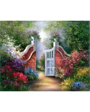 Комплект за рисуване с акрилни бои Royal Masterpiece - Градина,  23 х 30 cm