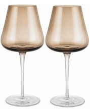 Комплект от 2 чаши за вино Blomus - Belo, 400 ml, кафяви -1