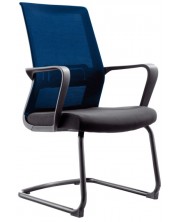 Комплект посетителски столове RFG - Smart, 2 броя, синя облегалка