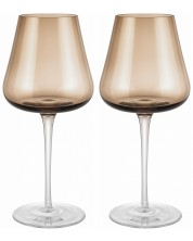 Комплект от 2 чаши за вино Blomus - Belo, 600 ml, кафяви -1