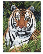 Комплект за рисуване с акрилни бои Royal - Тигър, 22 х 30 cm -1