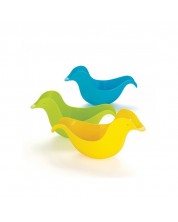 Комплект играчки за баня Skip Hop - Патета, жълто, зелено и синьо -1