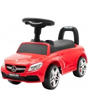 Кола за яздене Baby Mix - Mercedes Benz AMG C63 Coupe, червена -1