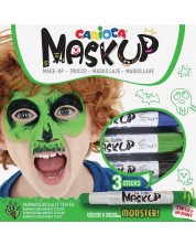 Комплект бои за лице Carioca Mask up - Чудовище, 3 цвята 