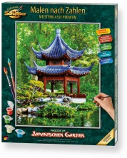 Комплект за рисуване по номера Schipper - Пагода в японска градина -1